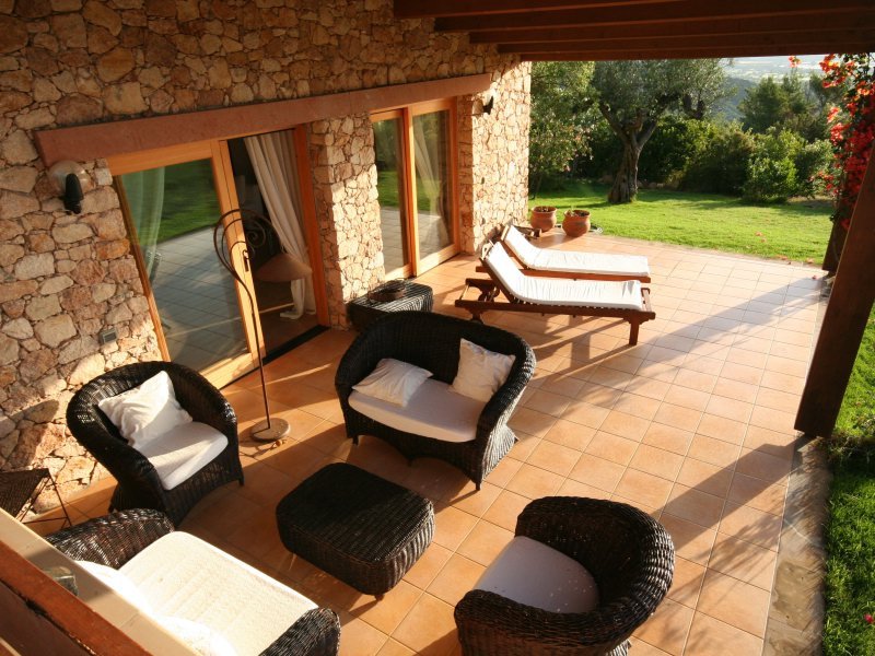 Terrasse mit Loungemöbeln Terrasse mit Loungemöbeln
