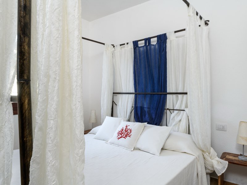 Himmelbett des Schlafzimmer 1 Casa Pineta Himmelbett des Schlafzimmer 1 Casa Pineta