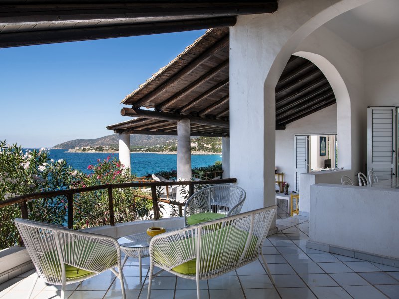 Schattige, große Terrasse mit Meerblick Schattige, große Terrasse mit Meerblick