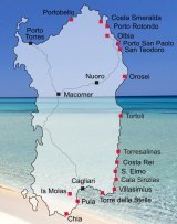 Map Sardinien Map Sardinien