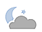 Partly cloudy. Cool.
