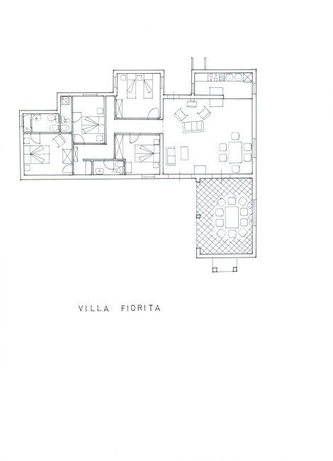 Grundriss von Villa Fiorita