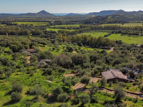 Panoramablick bis zum Meer